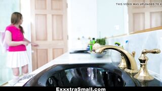 ExxxtraSmall - Pissed Step Dad Gets Blown by Teen Stepdaughter