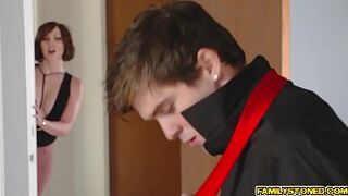 StepNephew drills StepAuntie Yasmin Scotts juicy matured pussy