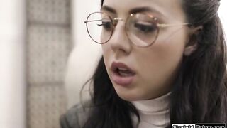 Virgin teen is tricked by social worker into fucking