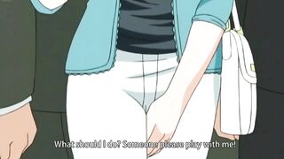 MILF with big boobs enjoys sex in the elevator (uncensored hentai)