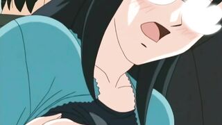 MILF with big boobs enjoys sex in the elevator (uncensored hentai)