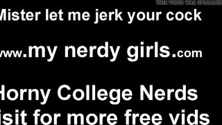 Shoot your cum on my nerdy glasses JOI