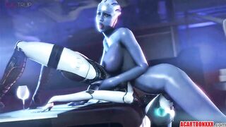 Big tits and ass Liara T'soni getting fucked hard