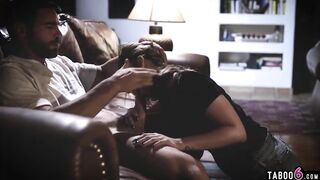 Blackmailing teen seduces the teacher with her hot body
