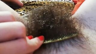 Hot hairy pussy has big orgasms