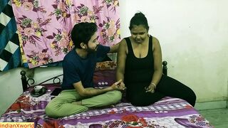 Indian hot teen boy fucked room service girl at local hotel! New Hindi sex