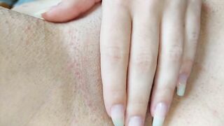 Spreading and slapping my tight wet pussy