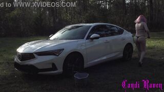 Candi Raven Washes Her Integra