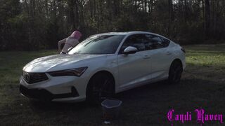 Candi Raven Washes Her Integra