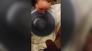 My deepthroating slave