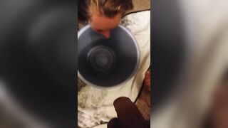 My deepthroating slave