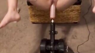 TRYING OUT NEW SEX MACHINE