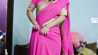 Aunty saree blouse wear video