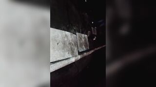 Wife with ass hanging out in dogging giving it to strangers!