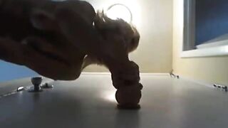 mounted dildo, perfect view