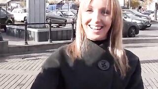 Fucking and blowjob in public bathroom
