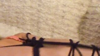 hogtied blonde on couch