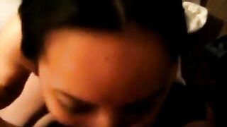 Amatuer Asian Sucks & Gets Huge Cumshot