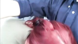 Giving my stepbrother roadhead on the way home from church his dick is so m