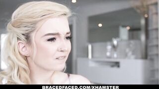 Bracefaced - Hot Teen With Braces Fucked During First Date