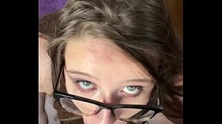 BBW sucking and stroking huge cock POV blowjob