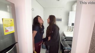 My girlfriend discovers me being unfaithful in a hot call while we have her in the guest room