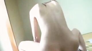 Asian girl tight pussy get creampied
