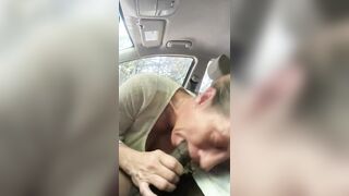 Stepmom gagging on my dick