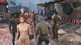 Fallout 4 public gangbang at Diamond City