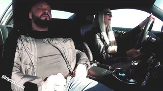 Mavie Pearl Audi R8 test drive and outdoor porn
