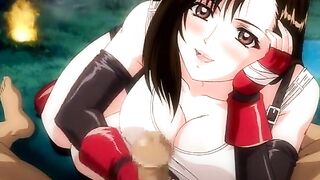 Oshaburi anime highlights Nami and Tifa fun times