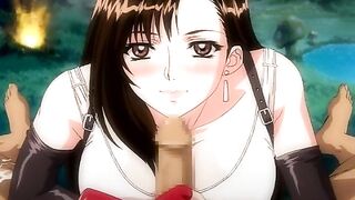 Oshaburi anime highlights Nami and Tifa fun times