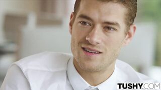 TUSHY Hot assistant punished and ass fucked by boss