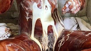 CHOCOLATE Muff In, Creamed, Dripping Fanny