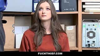 Strict Officer Fucks and Leaves Shoplifter