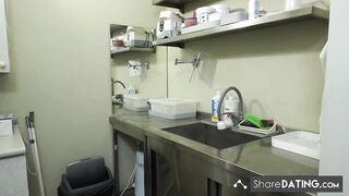 A nurse could not resist hot sex at work