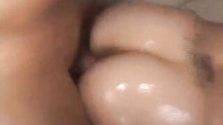 Young and round ass rides a hard cock!