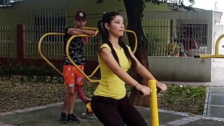 MY CHEATING COLOMBIAN STEPSISTER WAS TEACHING ME HOW TO EXERCISE AND IN THE END WE HAD AS MUCH SEX AS I HAVE ALWAYS WANTED TO- PORN IN SPANISH-