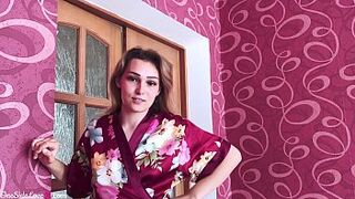 StepDaughter Passionate Blowjob Big Cock in Workout - Cum on Tongue