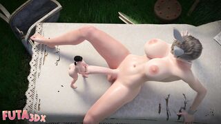 Futa3dX - Futanari Alice Goes Down And Fucks Babe's Hole Hard