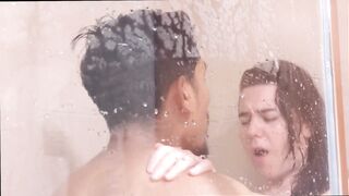 White Stepsis lets Get Slapped Passionately in the Shower
