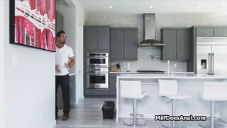 Straight to the ass with big tit secretary Anissa Kate