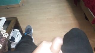 stepsister discovers me masturbating and helps me with great blowjob