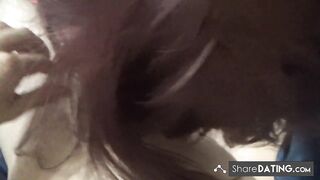 You asked, shes back! Big tits cougar sucks monster cock!