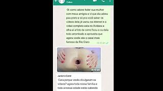 COUPLE FROM RIO CLARO FALL ON THE NET IN SURUBA AT THE MOTEL WITH ENDOWED BLACKS