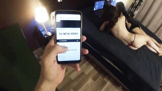 I cum on Mel and Sissi's feet while we watch a movie