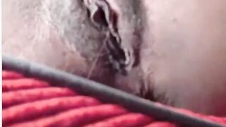 Ebony redhead orgasm on webcam