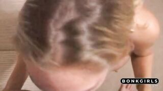 Hot blonde swallows heavy load... vol 11