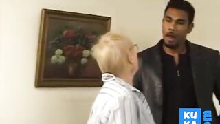 Granny with black cock