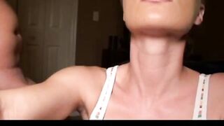 Big time cum on her pretty face